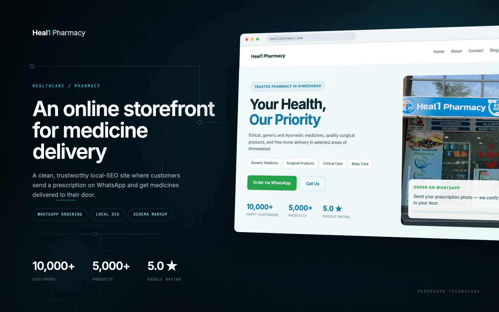 Online Storefront for a Pharmacy & Medicine Delivery — case study cover